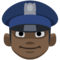 Police Officer - Black emoji on Facebook